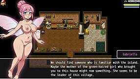 In The Lost Lagoon Harem Hentai Game, A Cute Teen Girl With Huge Tits Slips Into The Bathtub And Exposes Her Wet Pussy