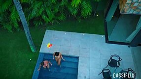 pool party muff diving with friend's boyfriend