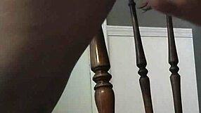 i watch her riding the big dildo anal with her hairy pierced pussy