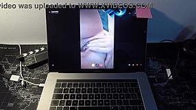 Spanish milf fucks fan on webcam