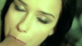 i love watching this brunette babe give a loving blowjob and handjob leading to cumshot