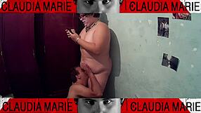 Horny Fat Girl Gets Pussy Licked And Fucked Against Closet!