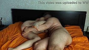 Redhot fox gets rough homemade blowjob, riding, ass play, and creampie orgasm