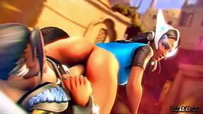 Symmetra redux in a naughty garden scene