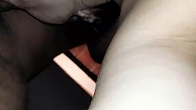 teen gf sucks with cute pink nipples visible