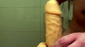 Buttplug training for anal masturbation in anime