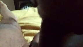 Feeling the Sloppy Deepthroat on Big Black Cock