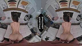 up close vr - scarlett alexis relishes on kyle mason grabbing her tits before riding his thick cock