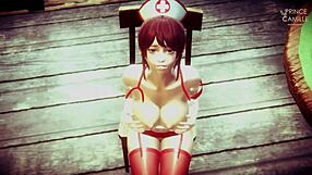 japanese nurse ayumi in cosplay needs a sample from you in 3d anime hentai