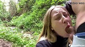 Girlfriend Gets Wild Facial in the Deep Dark Woods