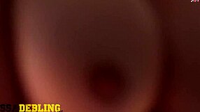 blonde melissa debling shows off her big tits in casual chat