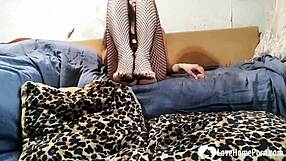 I RIPPED My Fishnets While TOYING My Shaved Pussy To Orgasm