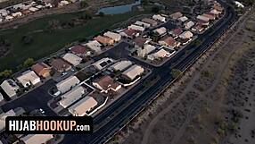 Cucked husband discovers arab muslim wife cheating with huge white cock in pov videos