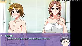 Neighbor gets handjob from my wife Hana in indecent NTR game