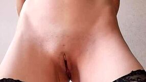 Emotional Release: Hot Stepmom Masturbating Her Wet Pussy Close-Up