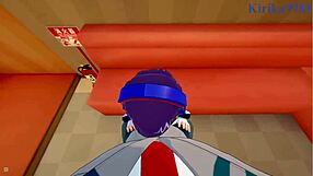 momo yaoyorozu and kyoka jiro intense pov hentai sex