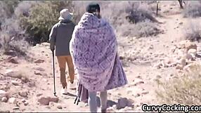 Sucking dick on hiking then fucking at home