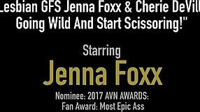 Hot lesbian scene with Jenna Foxx and friends
