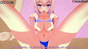 Honami Ichinose in step 3 of You-Zitsu, full fantasy scene from FantasyKing3.