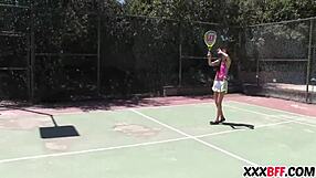 Summer camp tennis sluts engage in bisexual sex