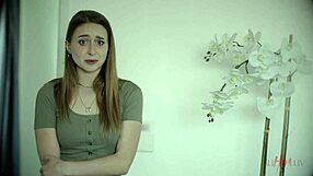 Allherluv presents The Actress Pt 2. Serene Siren and Laney Grey get close in a blonde scissoring scene.