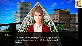 3D animated adult visual novel with big tits and tits play