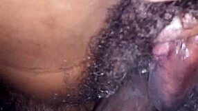 Giving her hairy pussy a deep and intense cock pounding