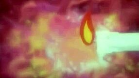 Medical examination of a BJ cock whore in a threesome during anime sex