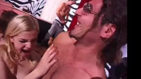 European gangbang party kicks off with wild banging in part one