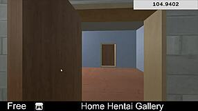 I Explore My Home Hentai Gallery with Erotic 3D Anime