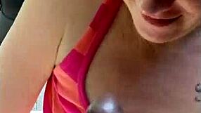 Florida Swinger Loves Blowjob Spitting Cum In Public Car