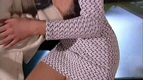 brunette teen 18+ enjoys a fun time with partner