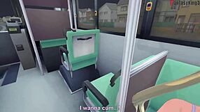 Airi Akizuki Naked Bus Fuck!