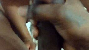 A slim and thick woman is overwhelmed by a big black cock