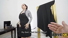 Serve4k Barber Shop Bang with Stockings and Curves