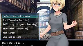 Blonde feels fear exploring monster-filled cave for lost items