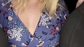 Kendra plays with her hairy pussy in the car during a wild public ride