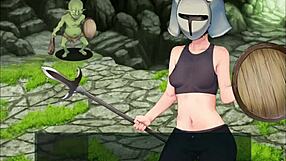 Blonde feels fear exploring monster-filled cave for lost items