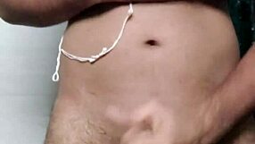 Indian desi gay cant resist masturbating monster cock