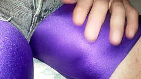 big spandex bulge tease with teasing movements