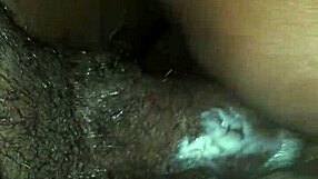 Ebony wife rides cock in pov, pussy wet