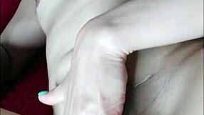 silent so he doesnt know im turned on by the latina milf masturbating