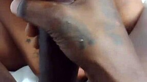 Slim Thick Gagging On Big Black Monster Cock!