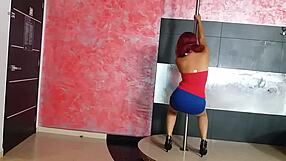 Sexy mexican student slut masturbates with giant dildo