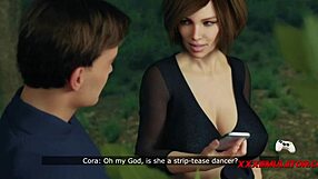Old and young couple gets kinky with 3D game