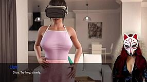 केट कार्टून कॉस्प्ले में अपस्कर्ट फन के साथ