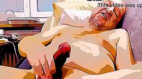 Amateur chubby gay’s dildo play and ass fucking scene