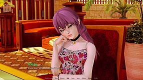 Exploring the harem hotel in this anime game adventure