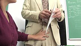 Horny Abby In Pigtails Seduces Her Professor Hard!