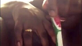 his toothbrush makes ebony bbw squirt wet pussy pov!